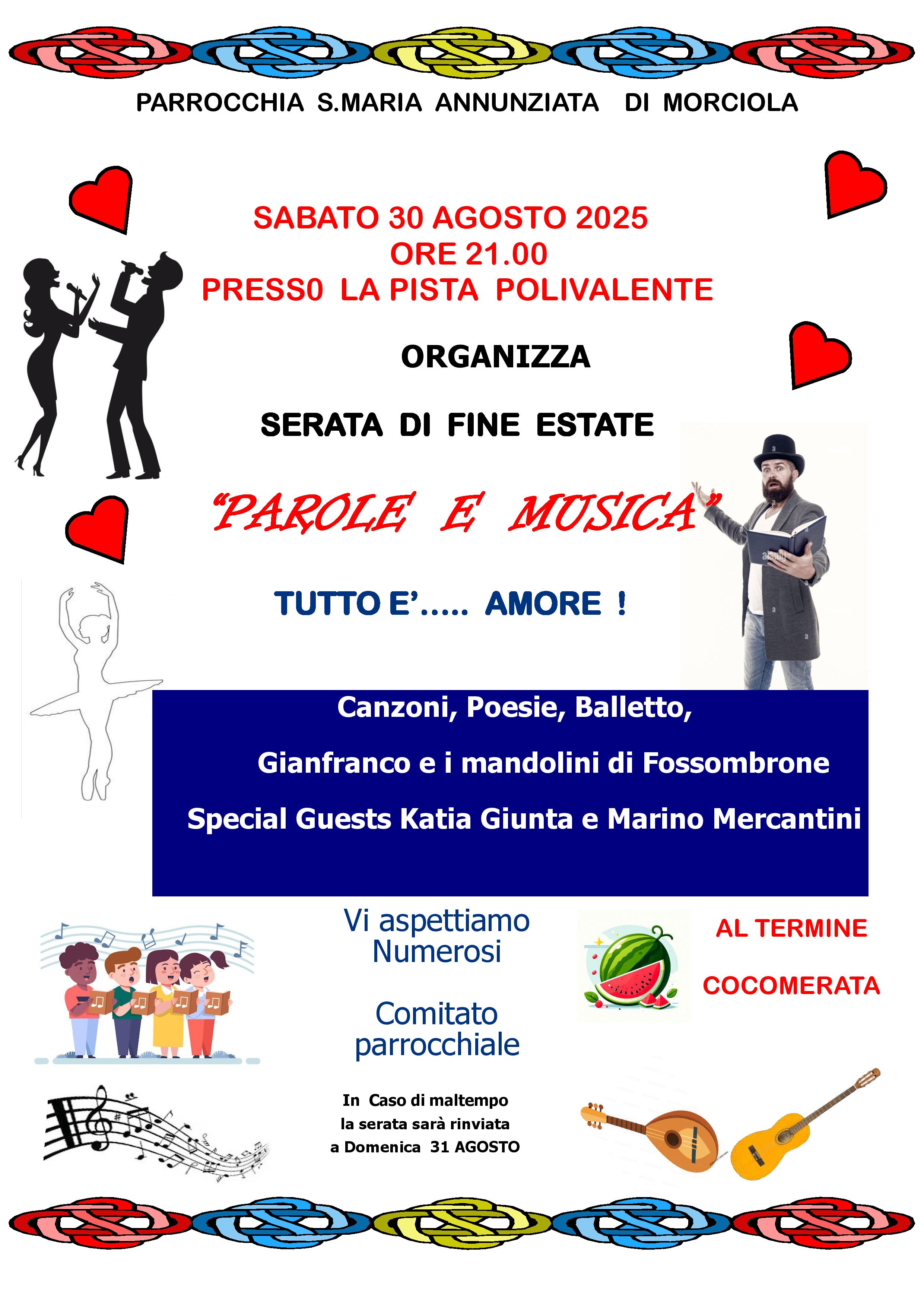 LOCANDINA Parola e Musica 30 Agosto 2025 a