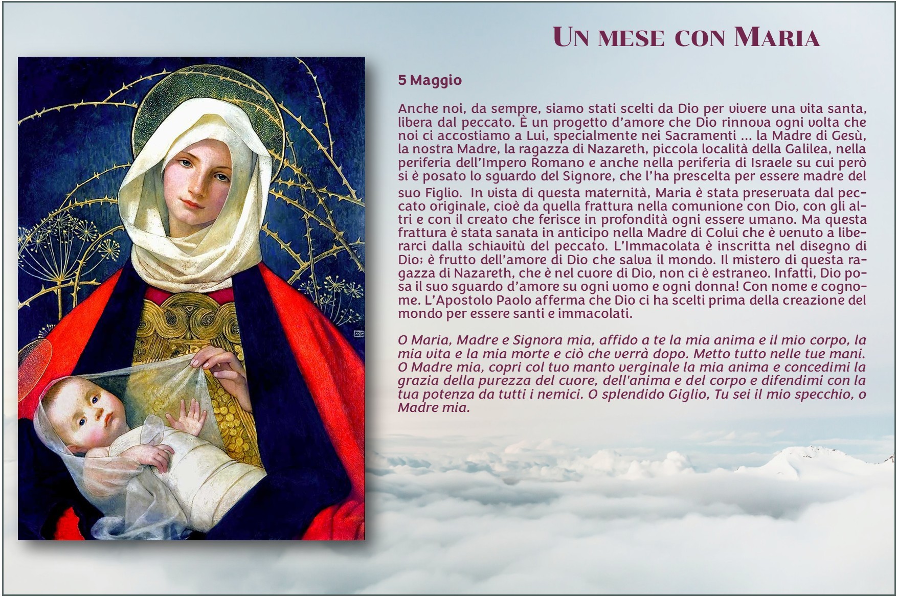 Maria 2026 5 maggio