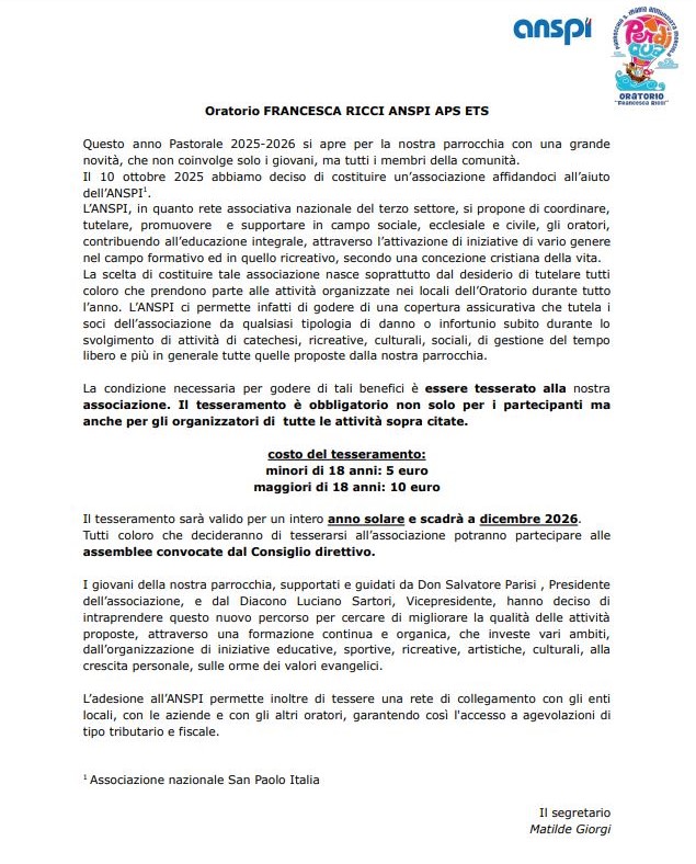 Oratorio ANSPI