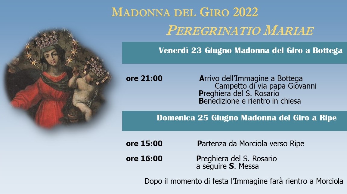 peregrinatio MdG giugno 2023